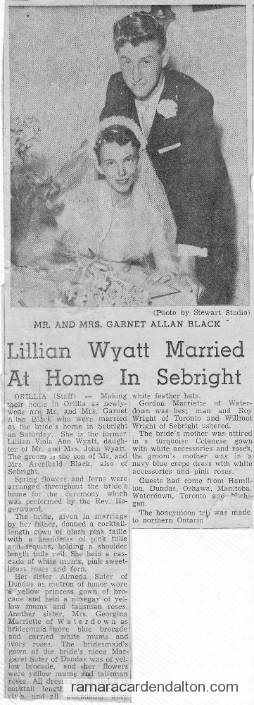 Lillian Wyatt Wedding