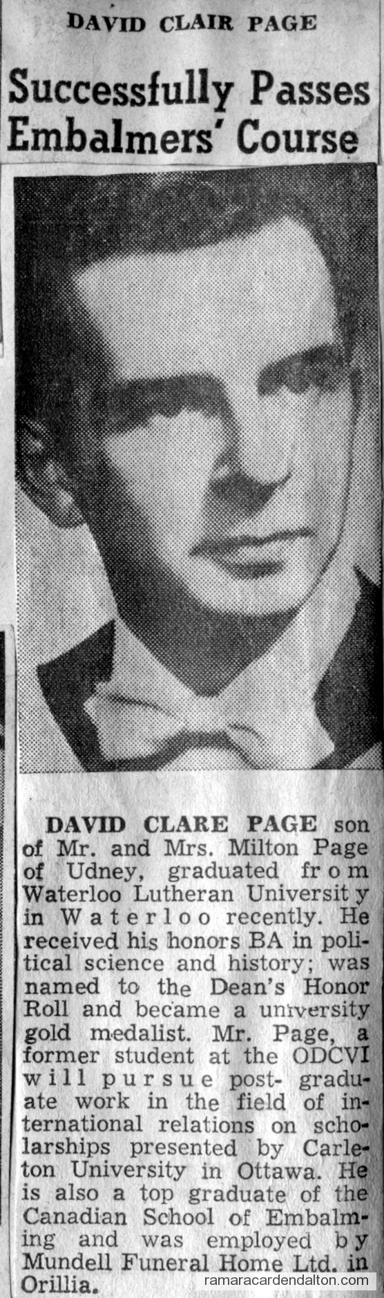 David Clare Page