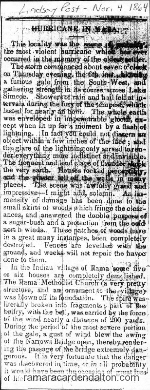 Hurricane in Mara-Nov. 4, 1864