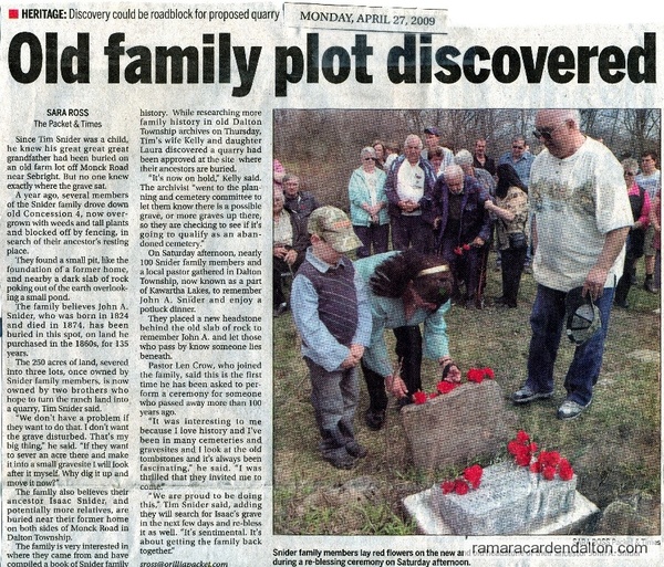 Old Family Plot discovered