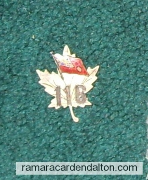 Veron Clarke- 116th Battalion Sweetheart Pin
