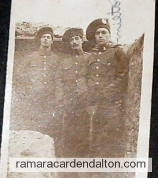 Trench Picture --Very Rare--Milton Clarke on right