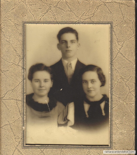 Ken, Addie, Eileen Crosby circa 1937