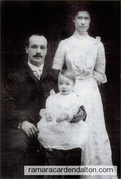 FRANK GRAVELLE, MARY McDONNELL, son GEORGE F. GRAVELLE, circa 1903