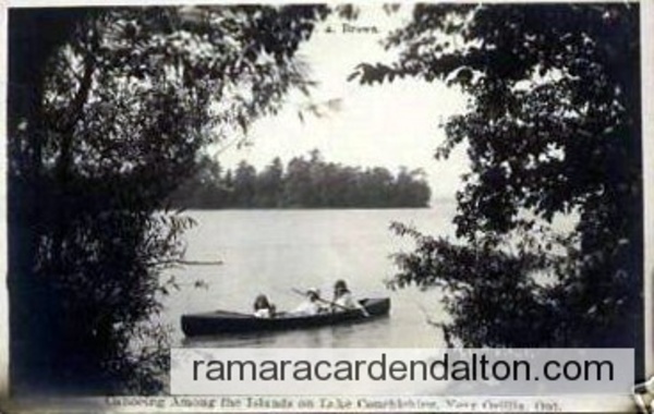 Canoeing amoung the Islands on Lake Couchiching