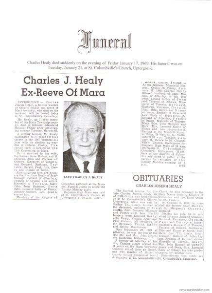 Charles J. Healy Obituary