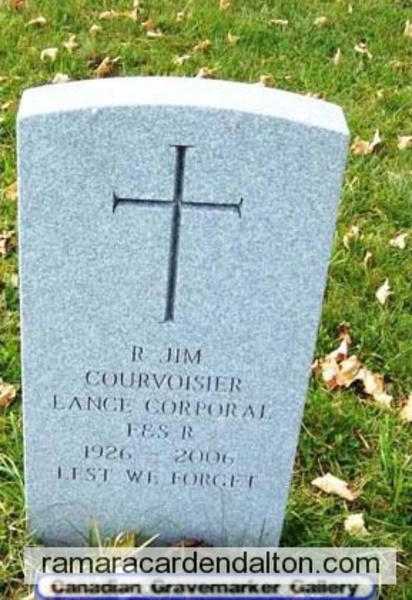 Lance Corporal Reuben 'JIM' COURVOISIER