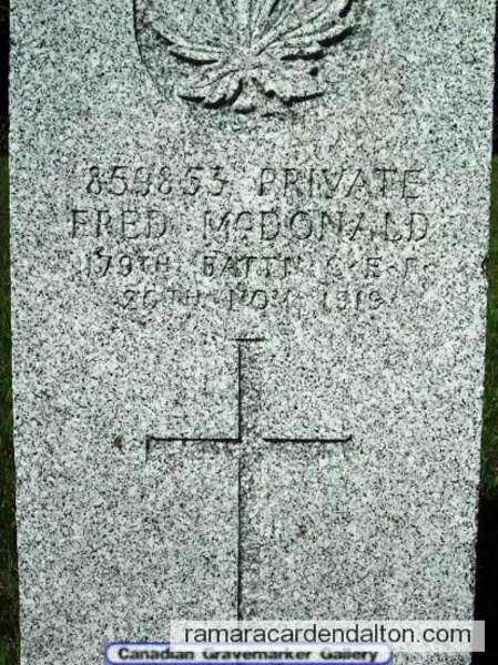 Pte. Fred McDonald