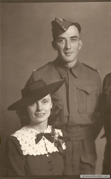 Louis and Violet Holmes wedding picture about 1939
