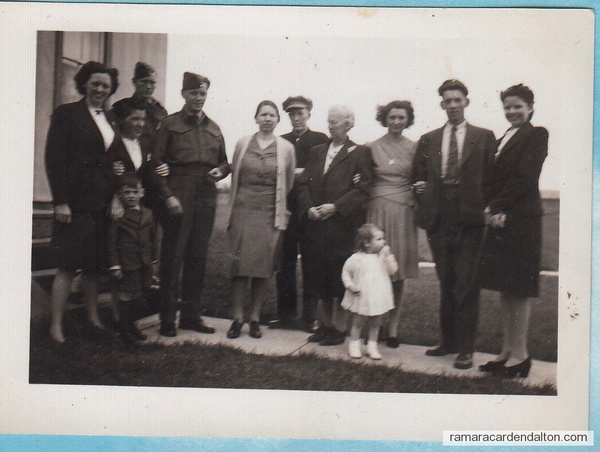 family of late Michael Hugh Crosby-- circa 1945