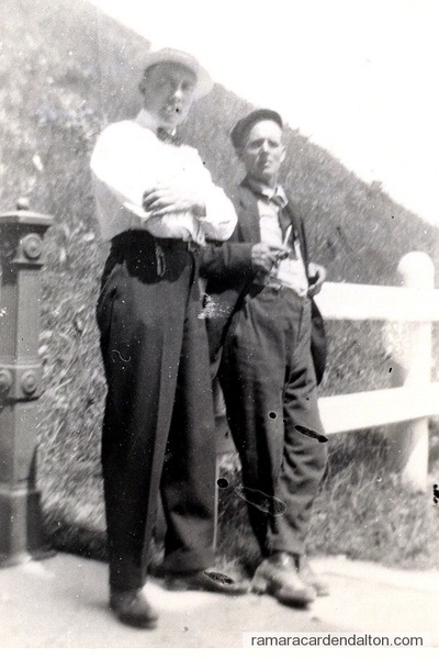 Jack Mundie (lft) and Fred Binsted on 12th of July in Peterborough-c. 1910