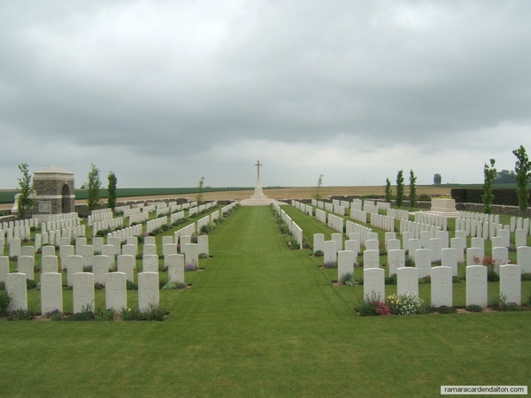  Lt. James I. McCORKELL /Bouchoir New Brititish Cemetery, Somme, France