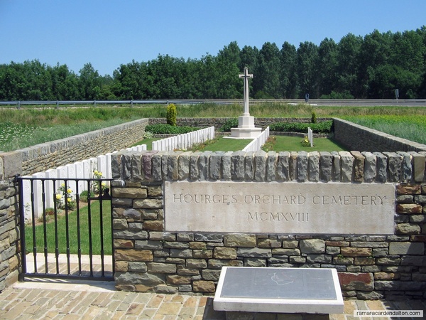 Wm. J. WILLIAMS /Hourges Orchard Cemetery, Domart-sur-la-Luce, Somme, France