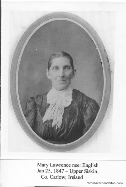 Mary English (1878-1912) Mrs. John Joseph Lawrence