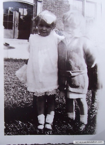 Catherine(Kay) Archambault and her brother Joseph (children of Coleman & Grace) c. 1927, Superior Wisconsin