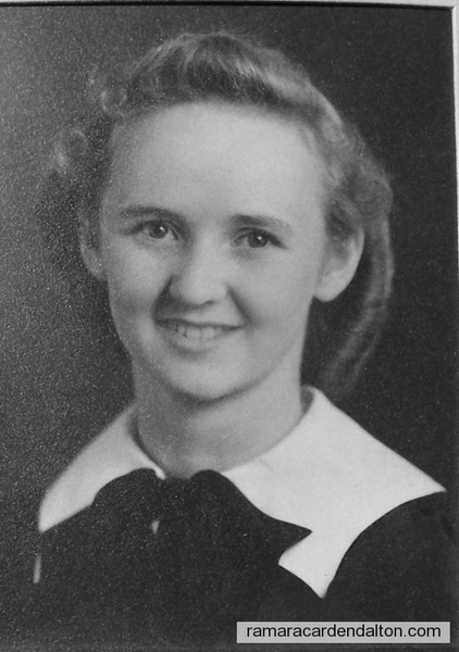 Grace Archambault-1940-High School Graduation-Calgary Alberta