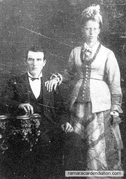 Wedding Photo of Patrick Clarke & Margaret Boulton Feb. 25, 1879