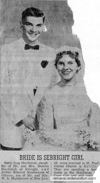  Betty Jen McIntosh & Arthur Edward Mumberson