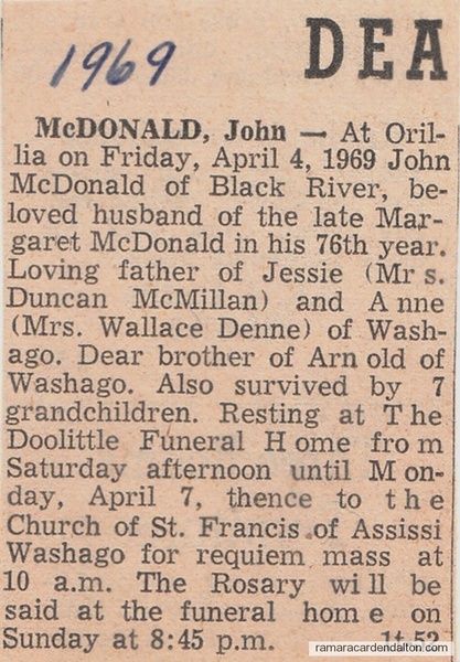 John McDonald Death