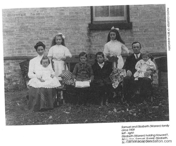 Family of Samuel & Elizabeth (Warren) AINSWORTH circa 1909