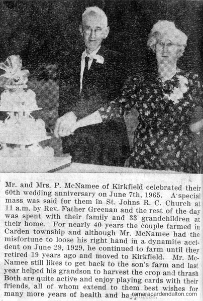 Mr. & Mrs. P. McNamee