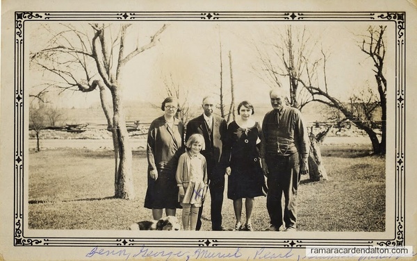 1930ish Grandma Elder, Grandad Elder, Pearl, Gramps McKenzie and Mom