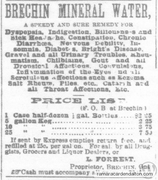 Brechin Mineral Water 1884[2]