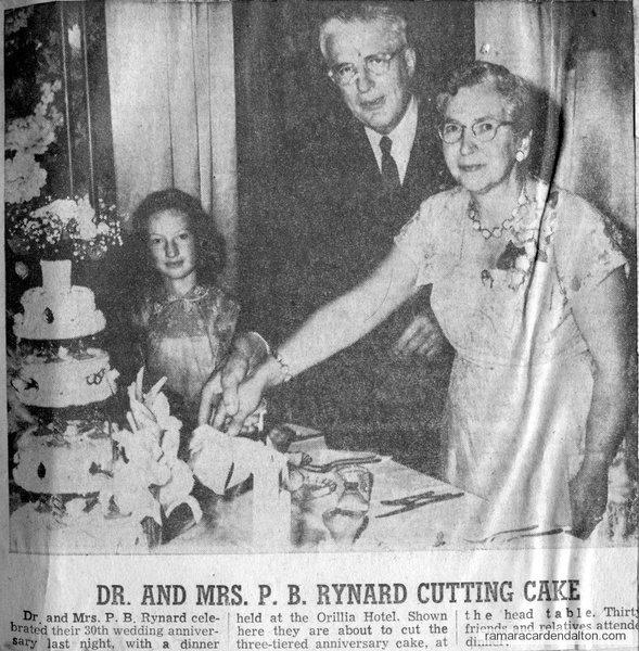 Dr. & Mrs. Rynard-30th Anniversary
