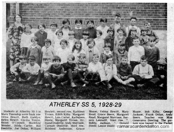 Atherley S. S. #5, 1928-29
