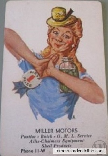 miller motors brechin playing cards
