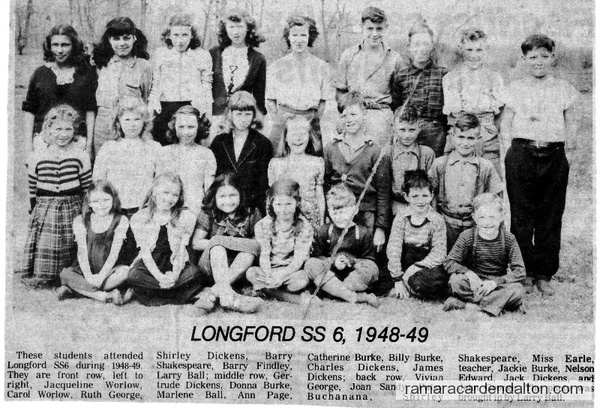 S.S.#6, Longford, 1948-49
