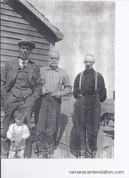 Frank, William John, Thomas and child Leroy McNabb 
