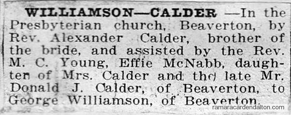 Williamson-Calder