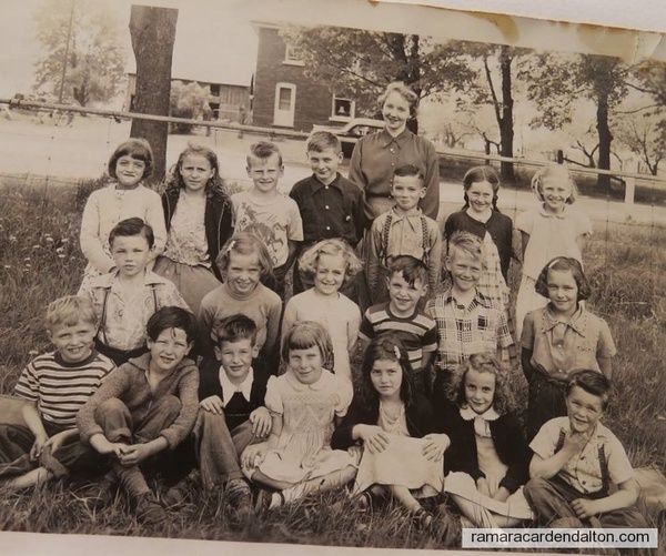 atherley #5 School 1953 with Mrs Jackie Wainman Teacher