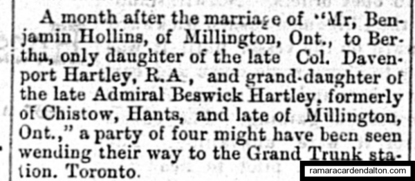 Hollins marriage 1883