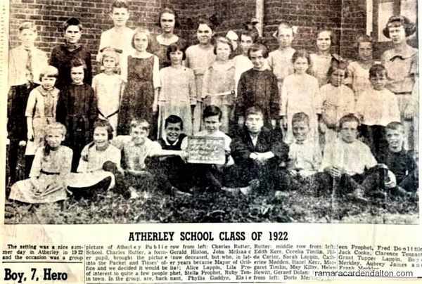 Atherley School Class of 1922