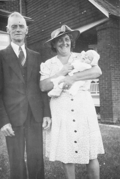 Tommy & Nellie Murphy at 3rd grandchild's Baptism, Richard Corcelli