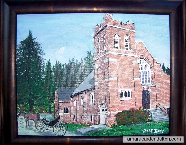 Framed photo of the Knox Presbyterian church, Gamebridge