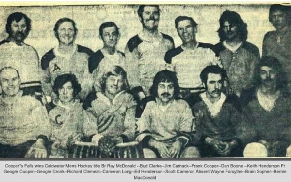 Coopers Falls Hockey team 1970's