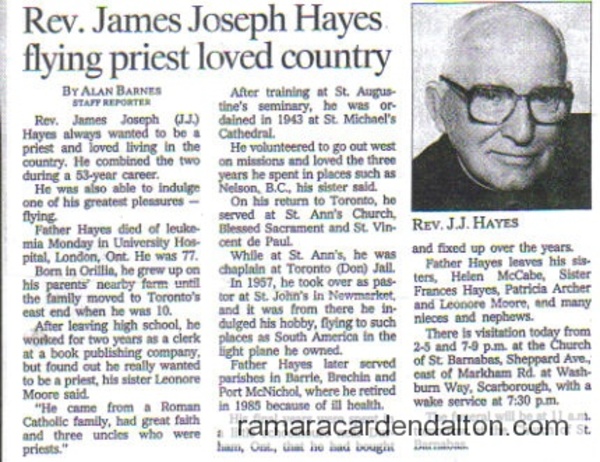 Rev. James Joseph Hayes