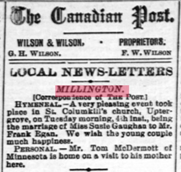 millington October 1892