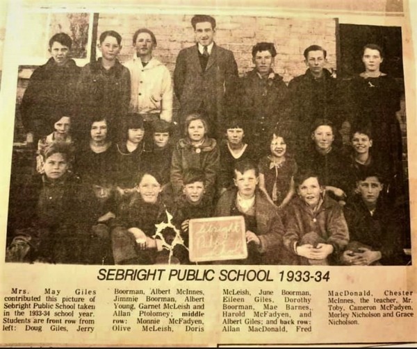 Sebright School 1933-34