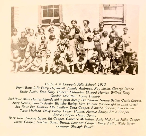 Coopers Falls School 1912