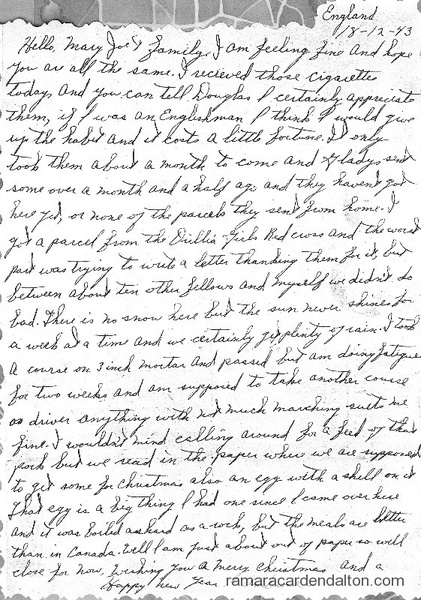 Letter from Ambrose P. Doherty-Dec. 18, 1943