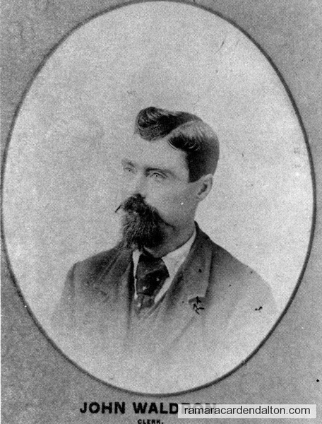John Waldron-1893 Clerk-Rama Township