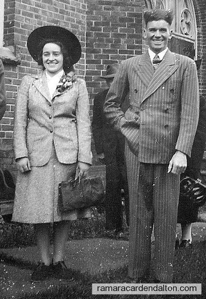Basil & Dorothy Harrington's wedding 1942