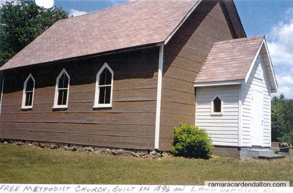 Free Methodist Church, built on land donated by David Genno