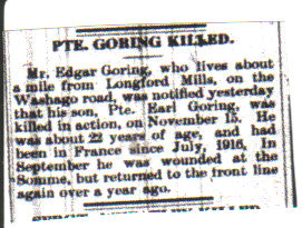 Pte. Earl GORRING-article Pte. Earl GORRING-article