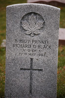 Pte. Richard Godfrey Black, (Died while in the Army) Pte. Richard Godfrey Black, (Died while in the Army)