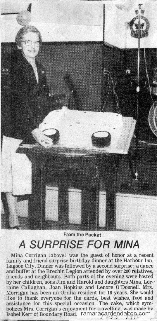 Mina Corrigan-Nov. 1980 Mina Corrigan-Nov. 1980